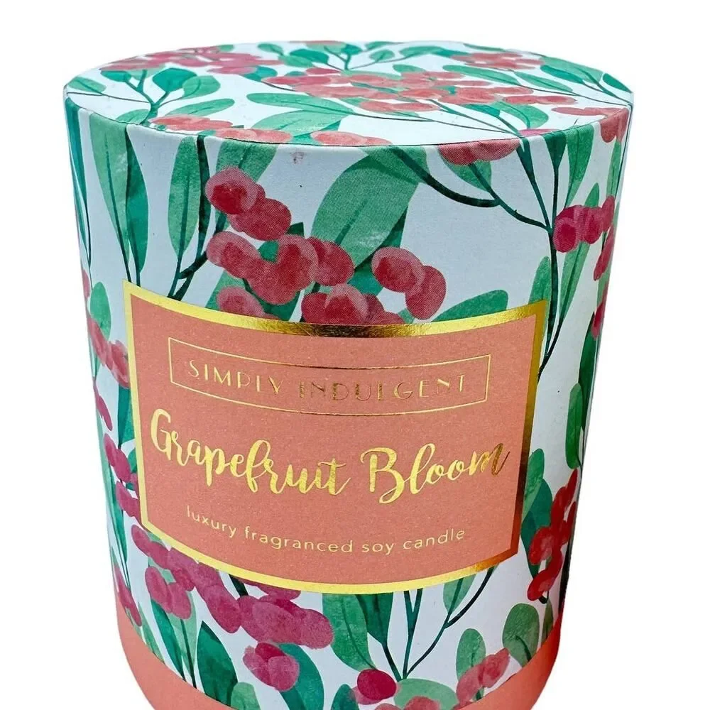 Simply‎ Indulgent Premier Candle Co. Grapefruit Blossom Soy Candle 10 oz NEW